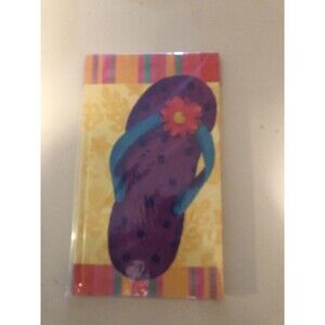 Journal 100 Ruled Sheets Beach Purple Sandal With Flower Journal Book New Sealed